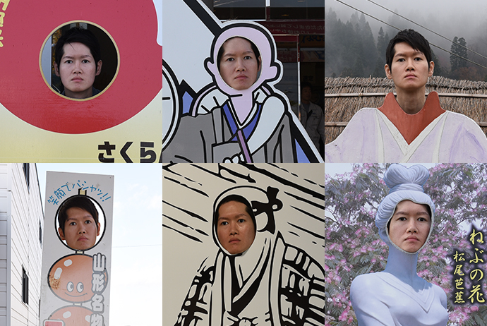 松尾芭蕉何体とシンクロできる？奥の細道「顔ハメ看板」追憶の旅