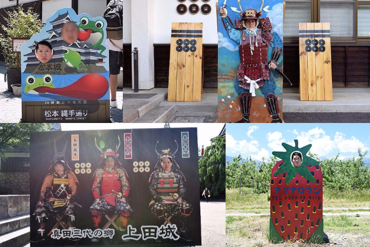 「顔ハメ看板」を求めて城に寺に！　信州の歴史と大自然にハマる旅