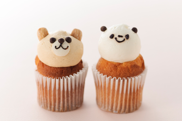 フェアリーケーキフェア くまキャラメル、バニラパンダ