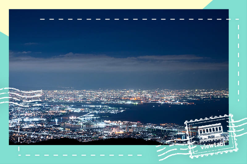 六甲山の夜景スポット「六甲ガーデンテラス」へ。有馬温泉周辺を観光