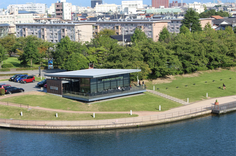 1日目見どころ・スターバックスコーヒー富山環水公園店