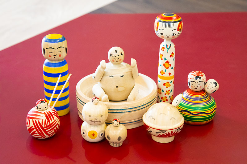 vonqoさまのお土産のこけしの写真