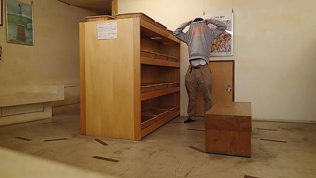 早稲田桟敷湯の脱衣所