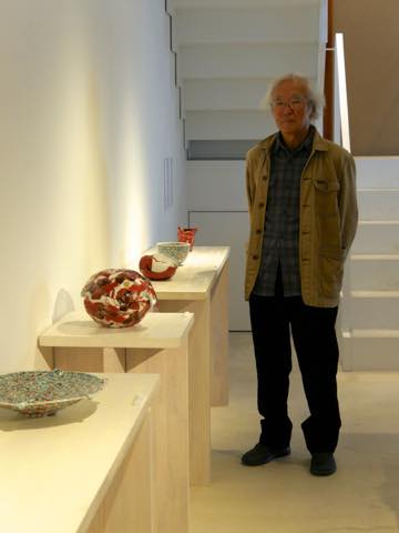 九谷焼作家の赤池健陶さんとその作品の数々
