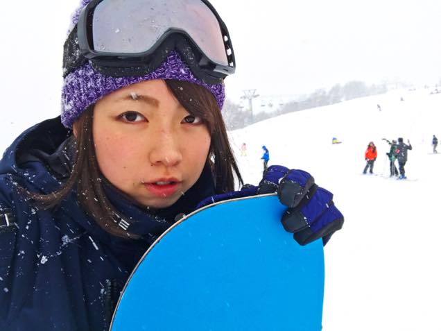 自撮りをする筆者