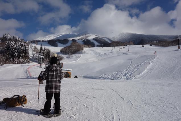 スノーシューを装着