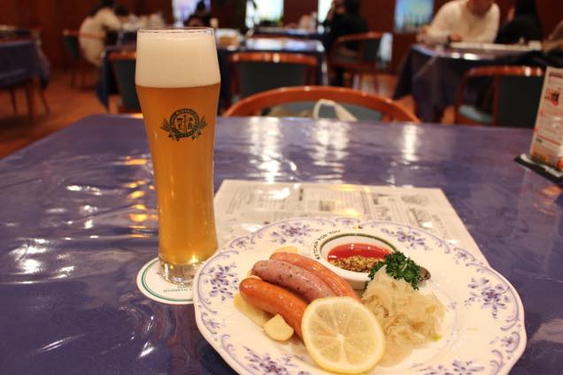 仙南シンケンファクトリーのビールとソーセージ