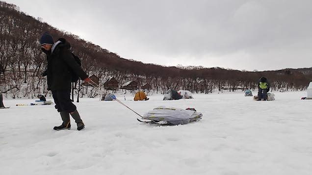 ワカサギ釣れず