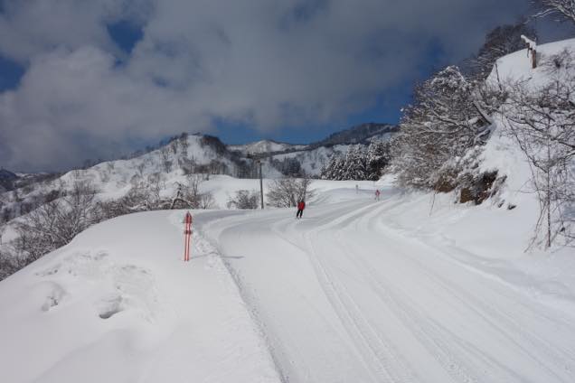 とん平ゲレンデからペガサスゲレンデへつながる連絡コース