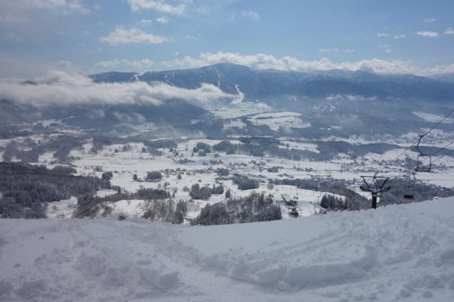 馬の背コースからの眺め