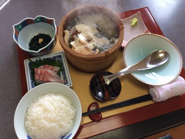 天然真鯛の石焼き定食