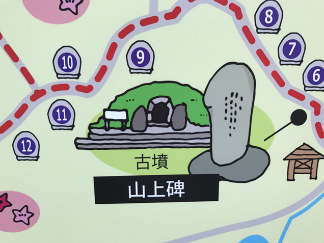 山上古墳 案内図