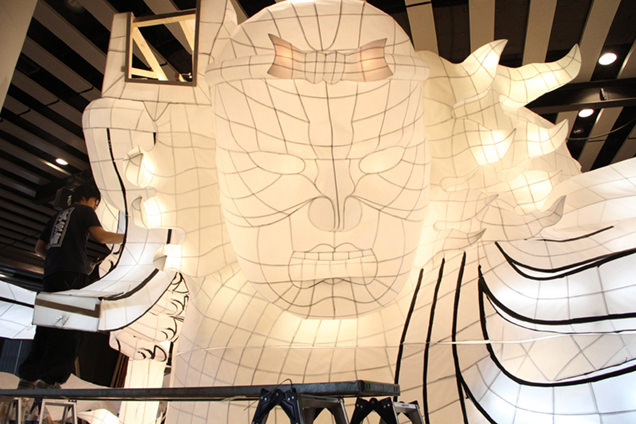 立佞武多の館　制作中の立佞武多