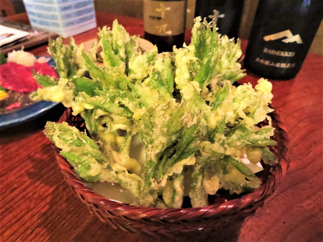 山ウドの芽の天ぷら