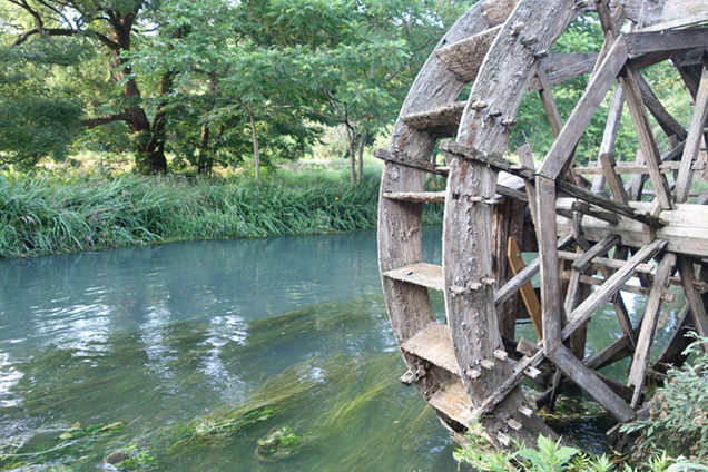 大王わさび農場　水車小屋
