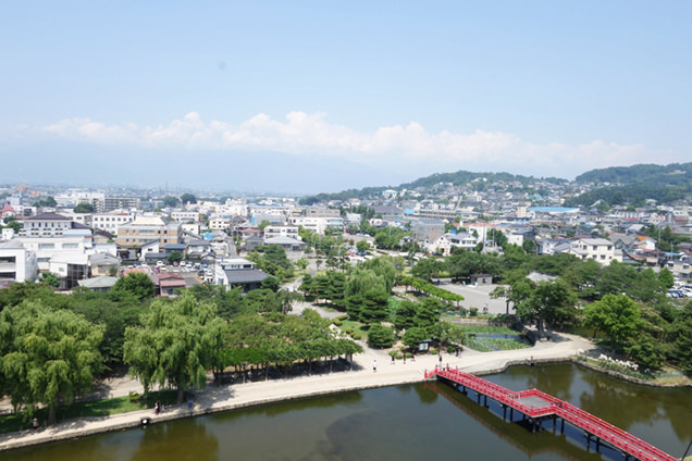松本城　松本街並み