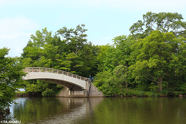 大沼湖畔　西大島橋