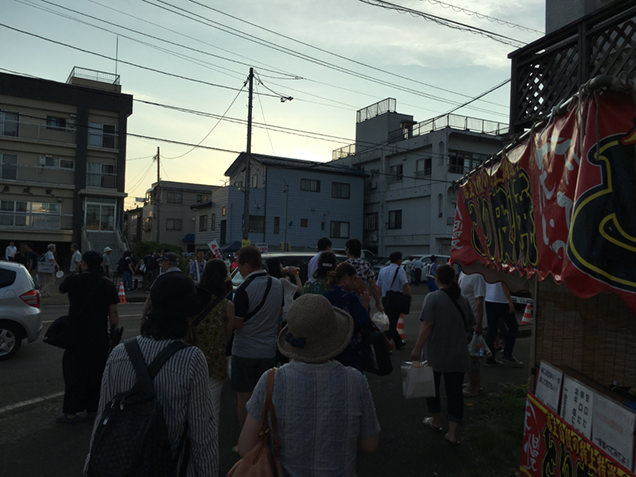 花火会場周辺の屋台