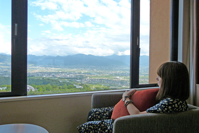 フルーツパーク富士屋ホテル　客室からの眺め