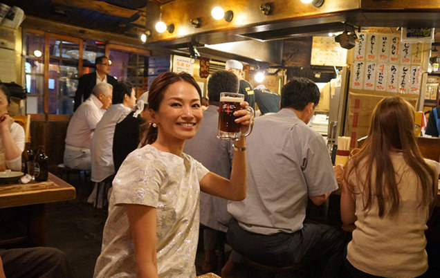 たつや駅前店　黒ホッピー