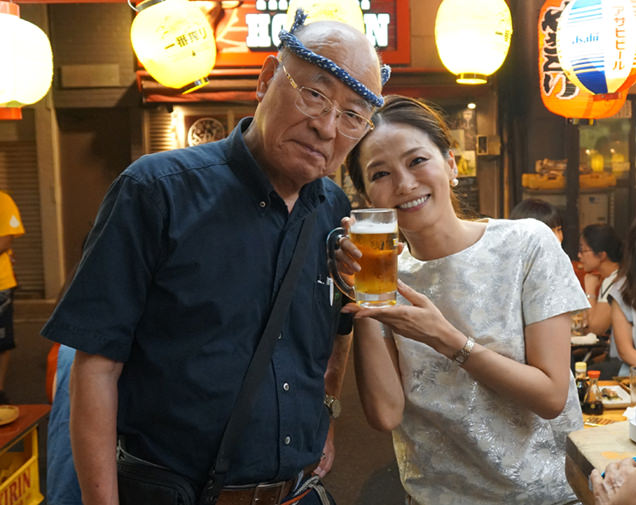 気さくな大将と一緒に記念撮影