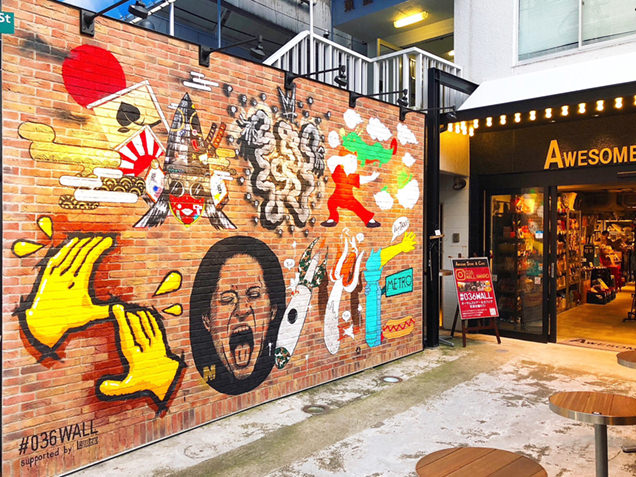 AWESOME STORE & CAFE　ウォールアート