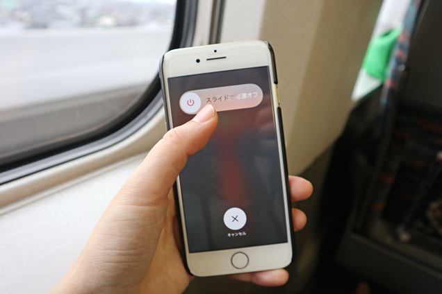 東北新幹線車内