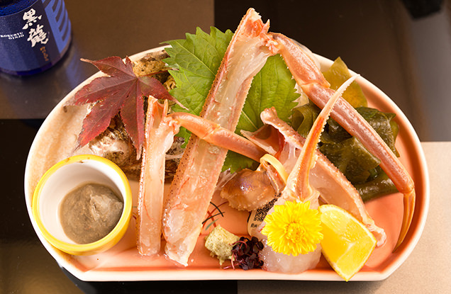 滝の川　越前がに刺身