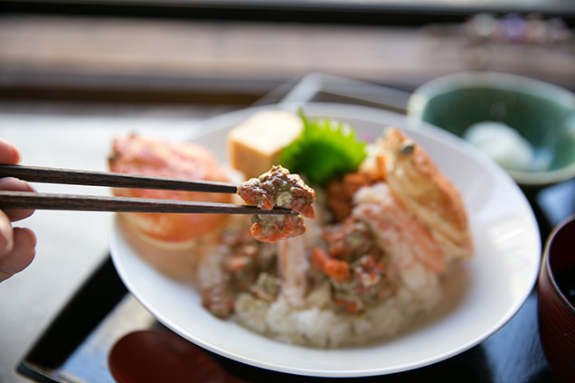 越前蟹の坊　せいこ丼　内子