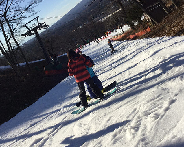 軽井沢スキー学校　スノーボードのレッスン