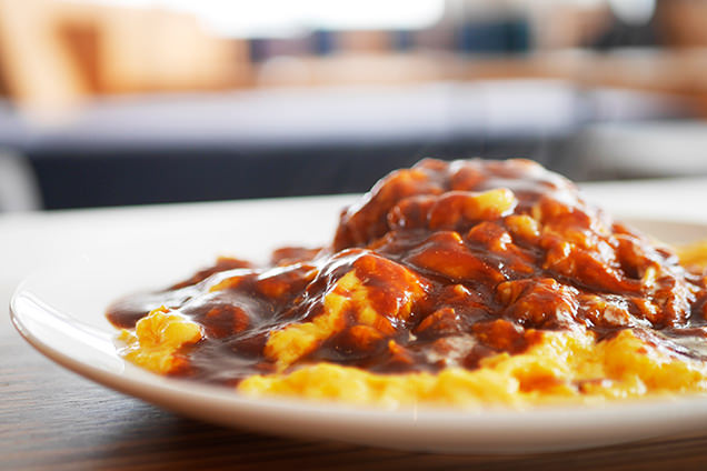 SORA terrace cafe　雲の上のオムライス