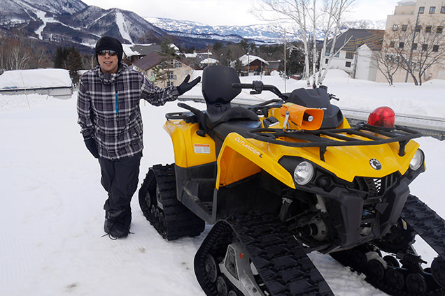 竜王スキーパーク　アドベンチャーパーク　スノーバギー