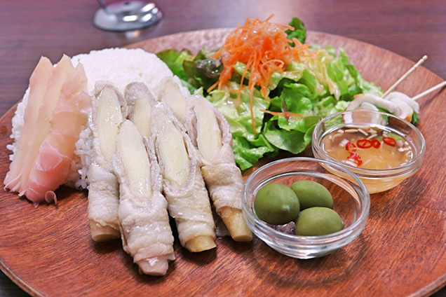 カフェニュージンジャー　新生姜肉巻きプレート