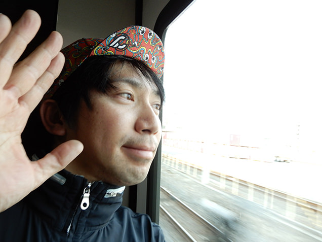 常磐線車両内　ライター