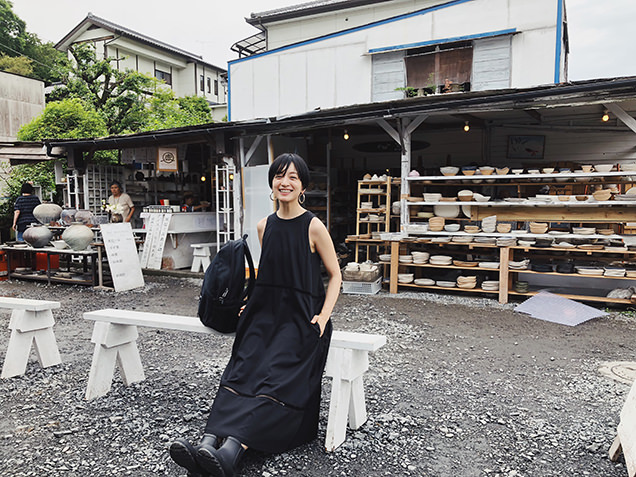 益子陶器市に訪れた高山都