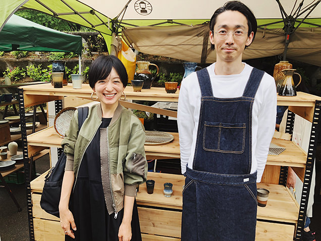 益子陶器市　佐々木康弘さんとライター
