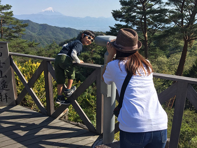 昇仙峡　展望台　嫁と長男