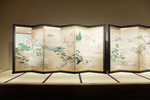 MOA美術館　源氏物語屏風（若紫・夕顔・野分）