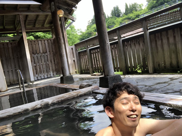 ひなの宿ちとせ　露天風呂「月見の湯」