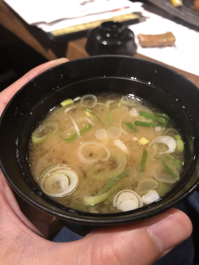 湯沢釜蔵の味噌汁