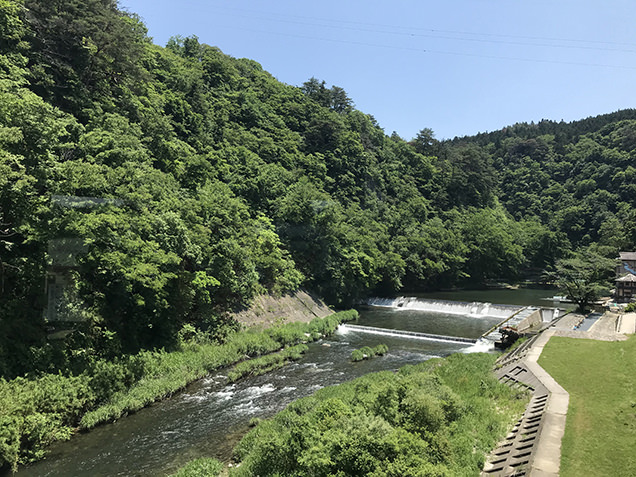 気仙沼駅　ドラゴンレース大船渡から見える日本百景