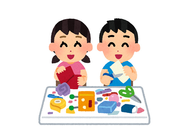 自由研究をする男女