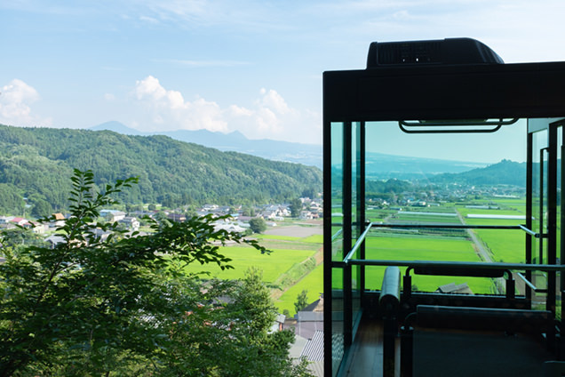 悠湯里庵 モノレールからの景色