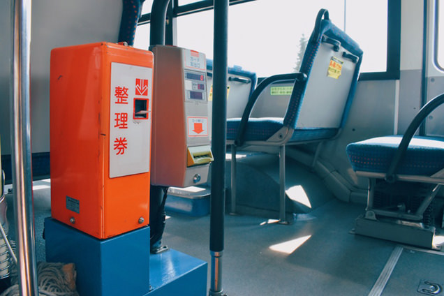 関越交通バスの車内