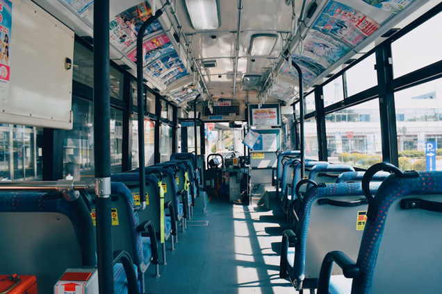 関越交通バスの車内