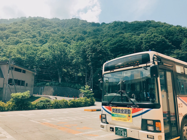 上毛高原駅の関越交通バス