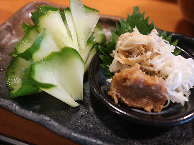 ワタリガニのみそ和え