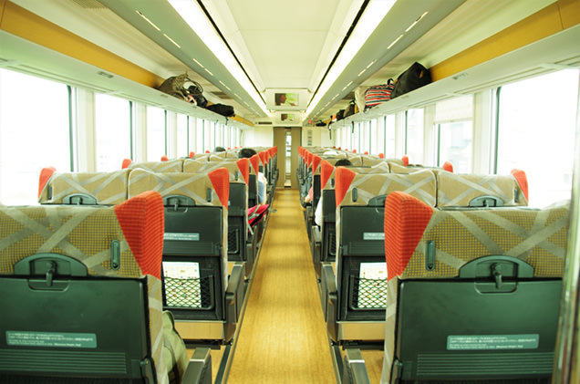 リゾートしらかみの車内