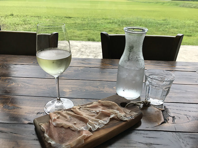 白ワイン　生ハム