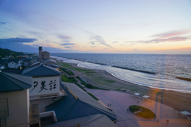 汐美荘　夕日スポット